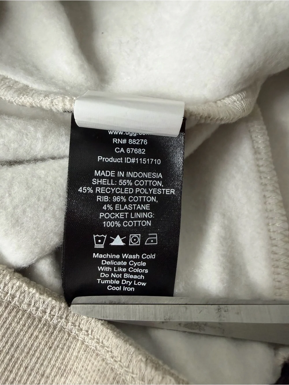 UGG Tasman Jogger Size L Caribou Heather